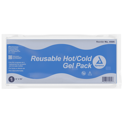 4505 Dynarex® Reusable 5` x 11` Hot or Cold First Aid Gel Packs